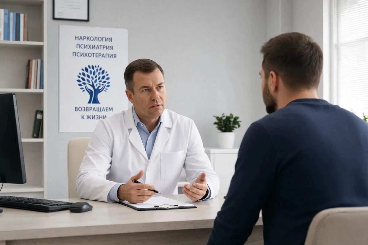 Специалист обсуждает дальнейшее медицинское наблюдение